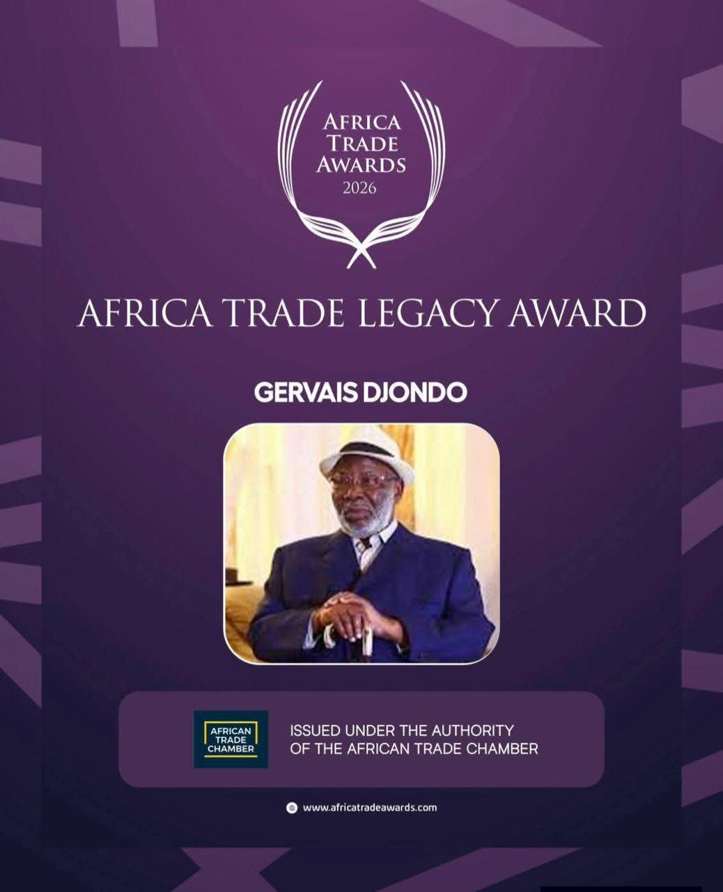 « Africa Trade Summit » 2026 : Gervais Koffi Djondo honoré à Accra pour ses réalisations marquantes sur le continent