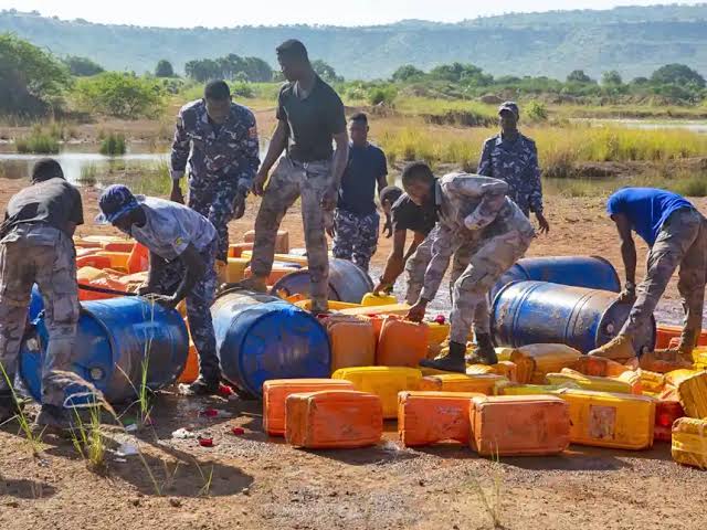 Lutte contre la contrefaçon : 12.795 litres de «Sodabi frelaté» détruits à Dapaong
