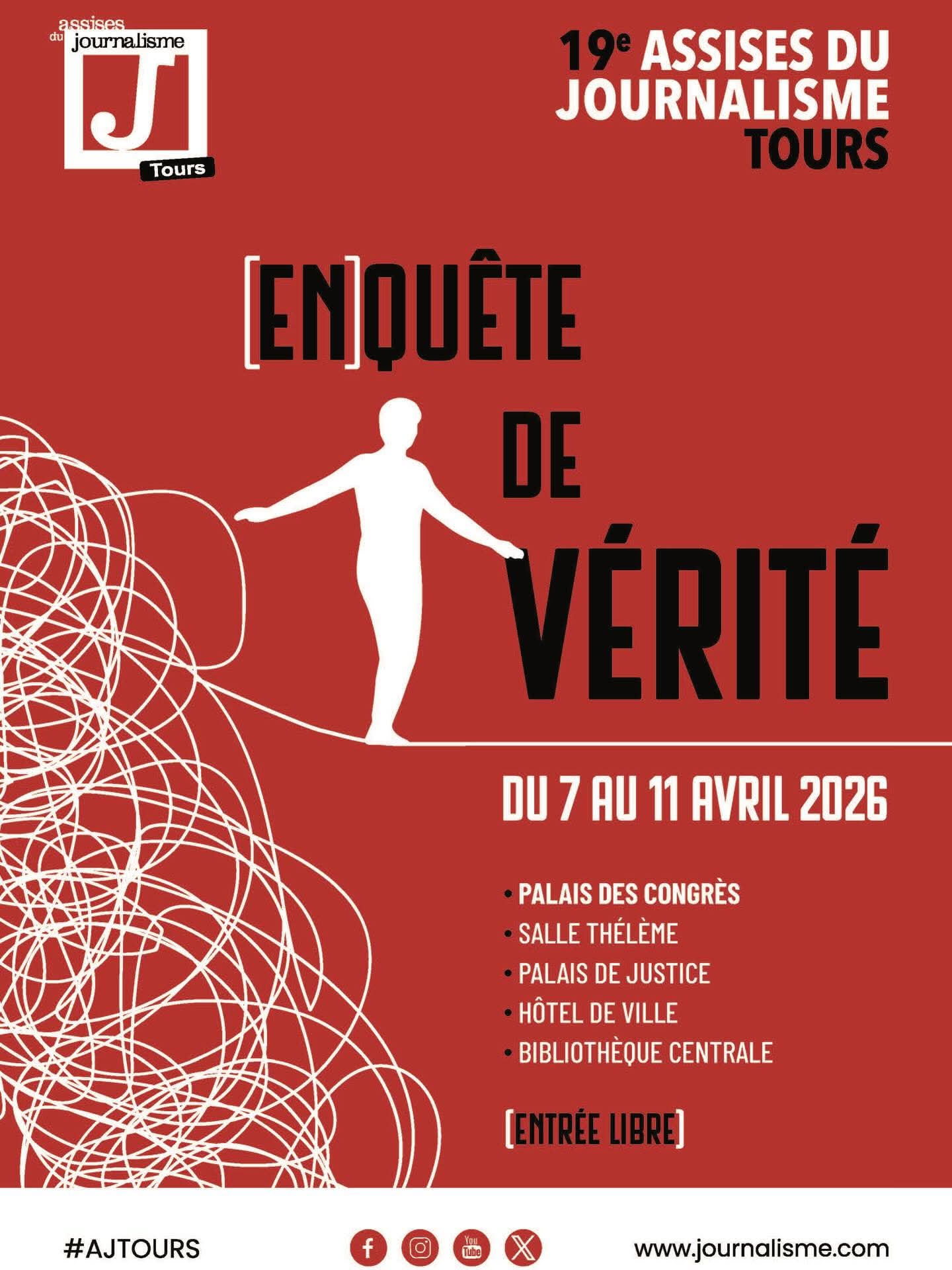Média | 19e Assises du Journalisme -Tours : C'est parti pour 5 jours de débats, d’ateliers et d’expos...