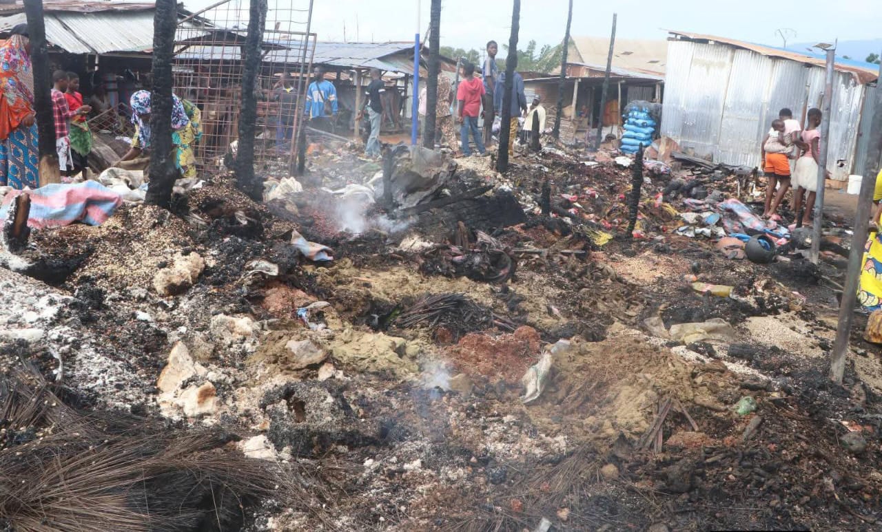 Kpalimé : Le marché de Château sinistré par un incendie